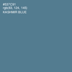 #537C91 - Kashmir Blue Color Image